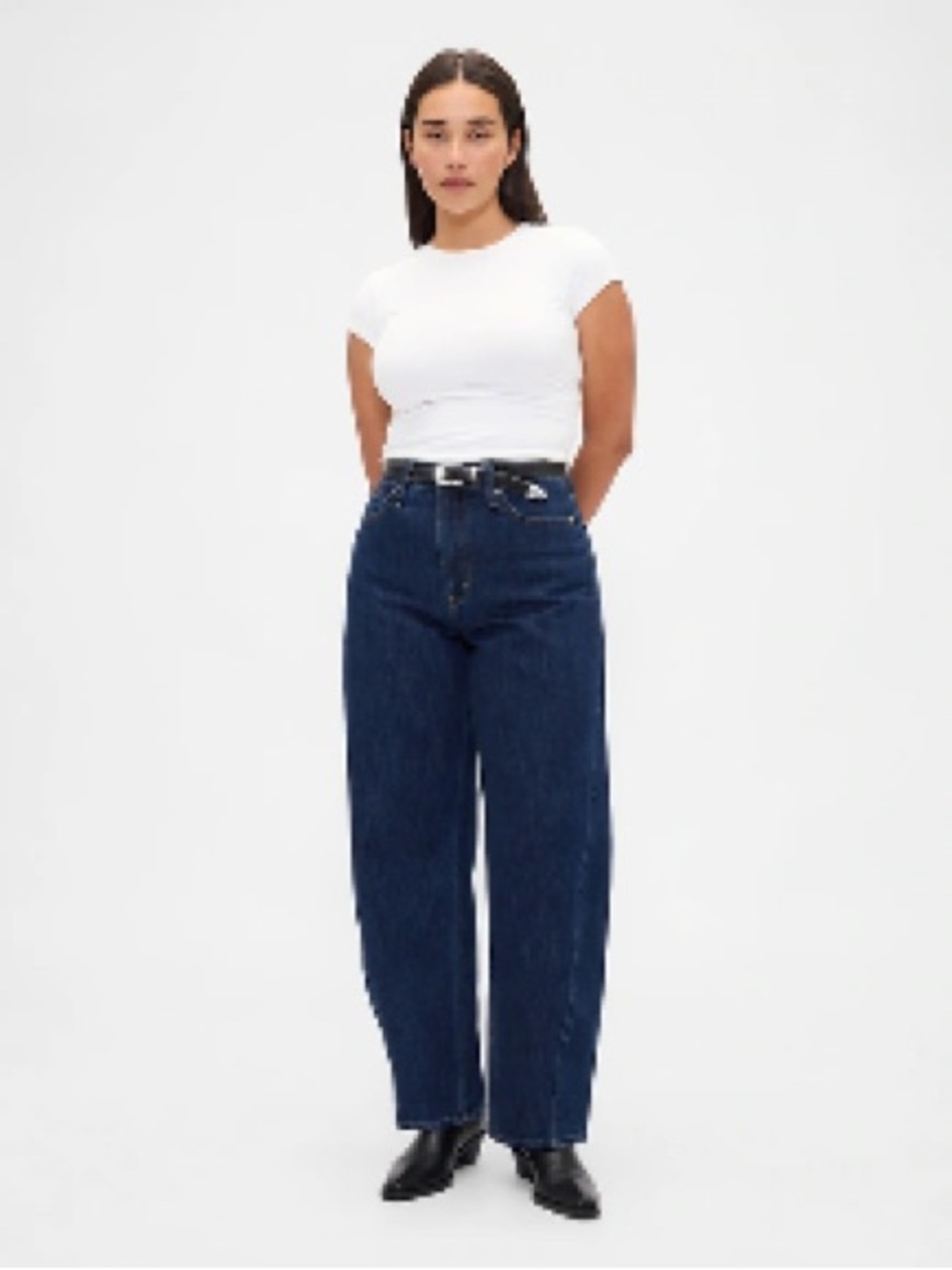 NWT GAP Curvy High Rise Barrel Jeans